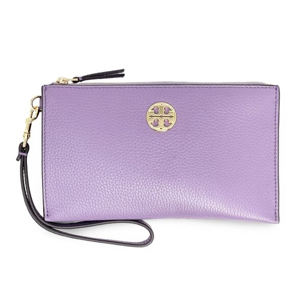 Tory Burch Handbags - Tory Burch NWT Chelsea Pebbled Leather Top Zip Phone Wallet Wristlet